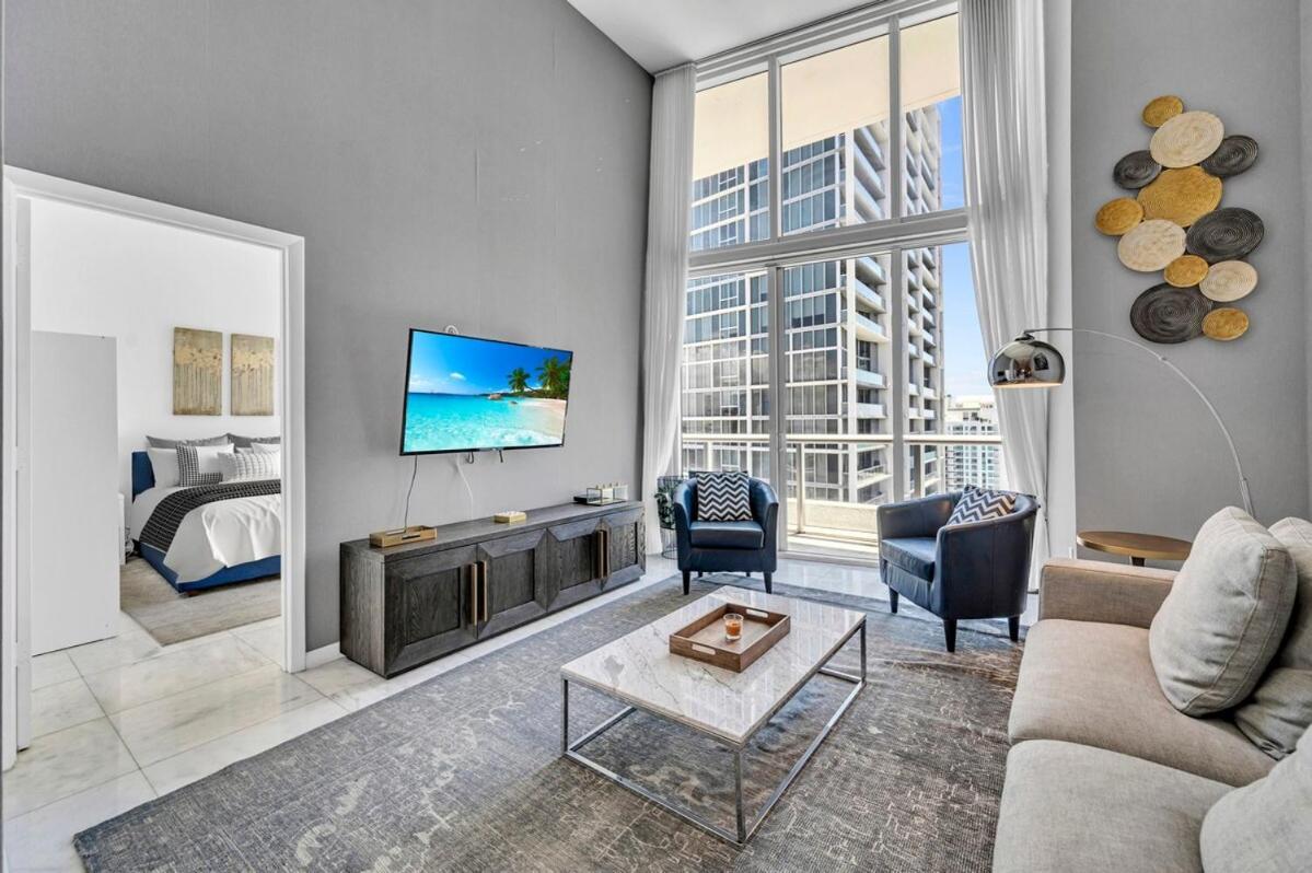 Apartamento Stunning 40th Floor High Ceiling Icon Brickell With Access